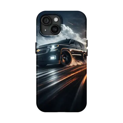 Chevrolet Tahoe Drifting Through Dramatic Storm Clouds