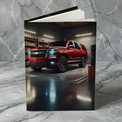 Chevrolet Tahoe Red SUV Garage Interior