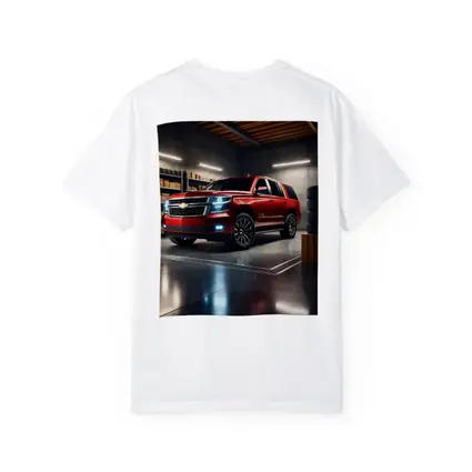Chevrolet Tahoe Red SUV Garage Interior