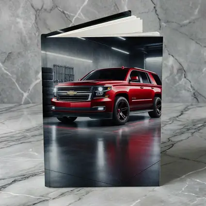 Chevrolet Tahoe Red SUV Garage Scene