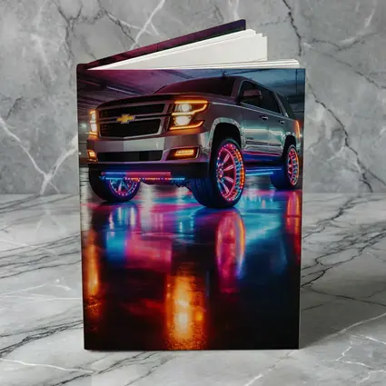Chevrolet Tahoe Neon Lights Underground Parking