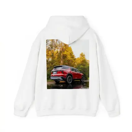 Chevrolet Traverse Red SUV Autumn Forest