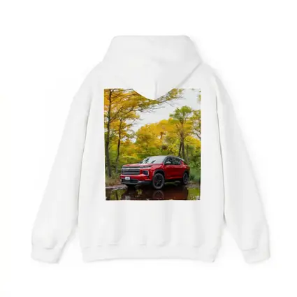 Chevrolet Traverse Red SUV Autumn Forest