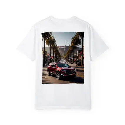 Chevrolet Traverse Red SUV Hollywood Boulevard
