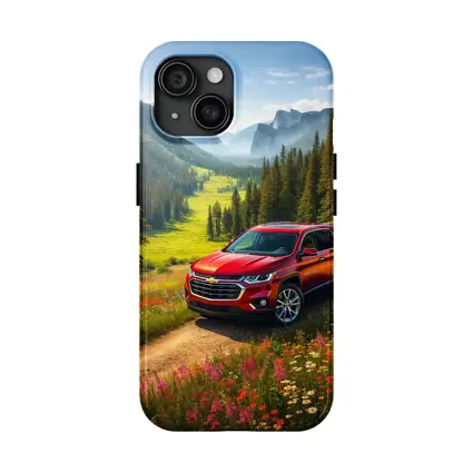 Chevrolet Traverse Red SUV Mountain Valley