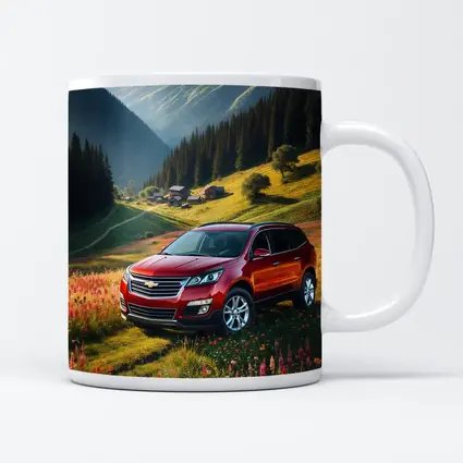 Chevrolet Traverse Red SUV Mountain Valley