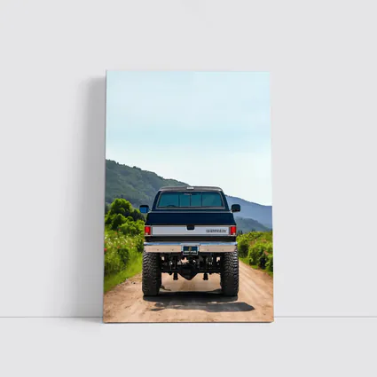 Chevrolet Silverado Lifted Truck Mountain Dirt Road