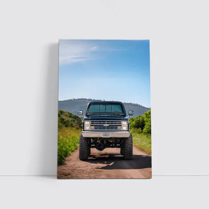 Chevrolet Silverado Lifted Truck Dirt Road Mountains