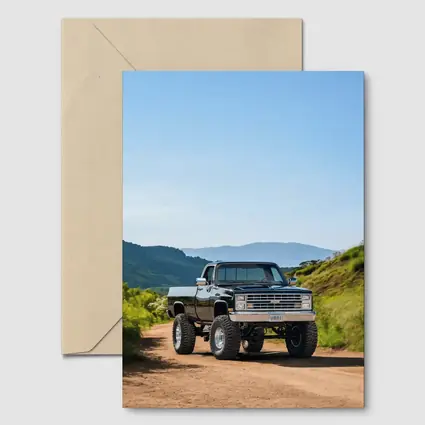 Chevrolet Silverado Lifted Truck Dirt Road Mountains