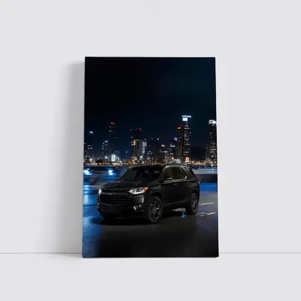 Chevrolet Traverse Black SUV City Night