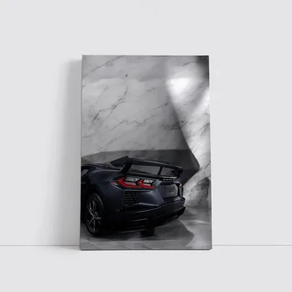 Chevrolet Corvette Black Rear Marble Setting