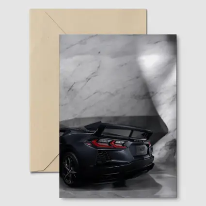 Chevrolet Corvette Black Rear Marble Setting