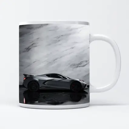 Chevrolet Corvette Silver Marble Studio Shot