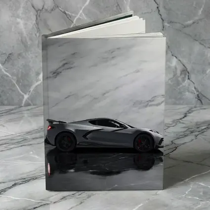 Chevrolet Corvette Silver Marble Studio Shot