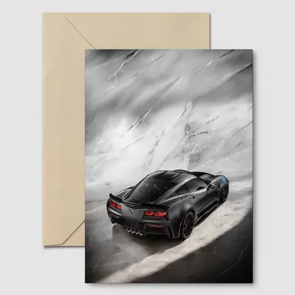 Chevrolet Corvette Black Marble Studio Shot