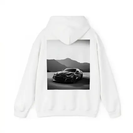 Chevrolet Camaro Black White Mountain Backdrop