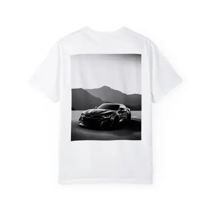 Chevrolet Camaro Black White Mountain Backdrop