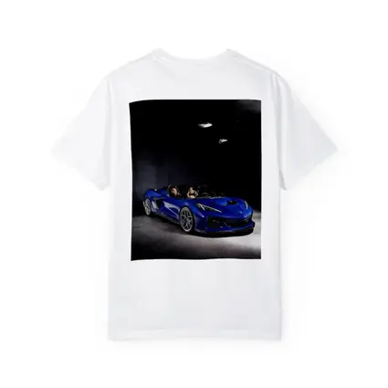 Chevrolet Corvette Blue Convertible Dark Garage