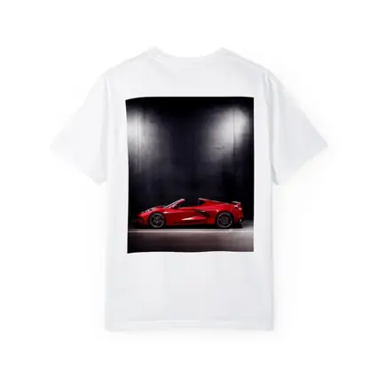 Chevrolet Corvette Red Sports Car Dark Studio