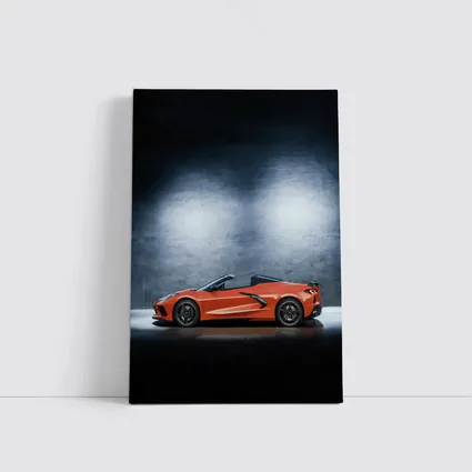 Chevrolet Corvette Convertible Orange Studio Shot