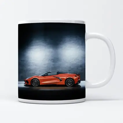 Chevrolet Corvette Convertible Orange Studio Shot
