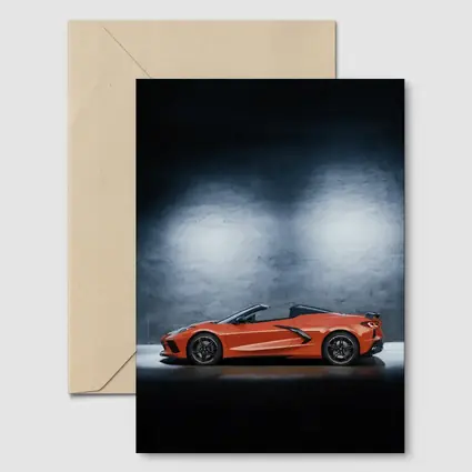 Chevrolet Corvette Convertible Orange Studio Shot