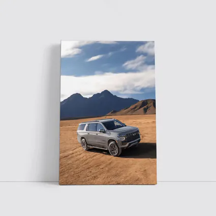 Chevrolet Suburban Desert Mountains Landscape
