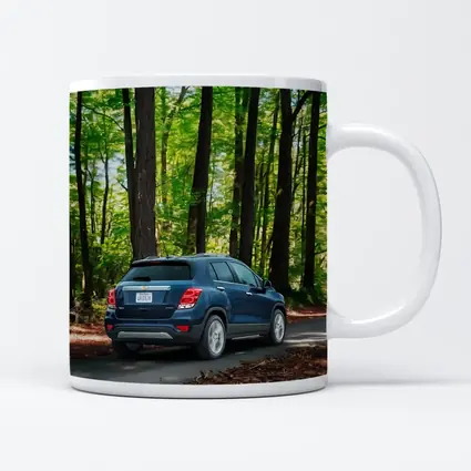 Chevrolet Trax Blue SUV Forest Road