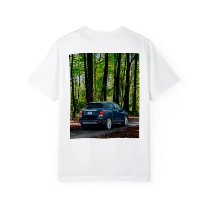 Chevrolet Trax Blue SUV Forest Road