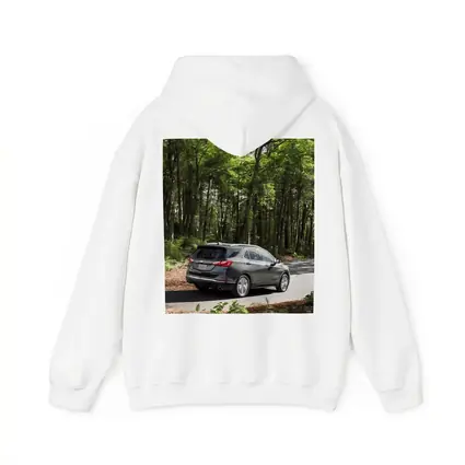 Chevrolet Equinox SUV Driving Through Forest Road