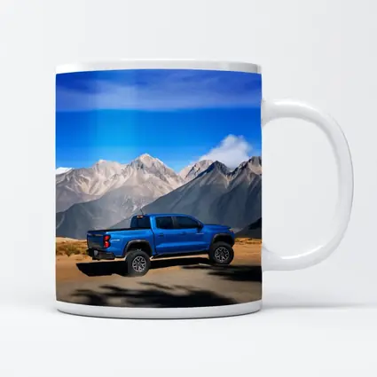 Chevrolet Colorado Blue Truck Mountain Backdrop