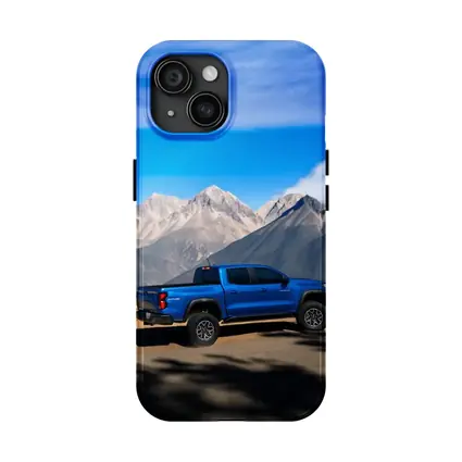 Chevrolet Colorado Blue Truck Mountain Backdrop