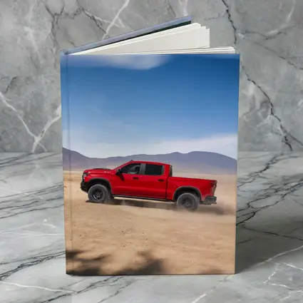 Chevrolet Silverado Red Truck Desert Landscape