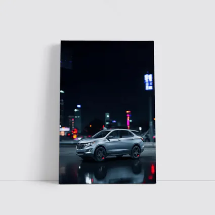 Chevrolet Equinox Silver SUV Night City