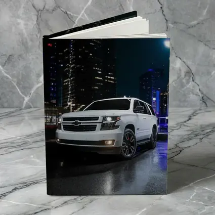 Chevrolet Tahoe White SUV City Night