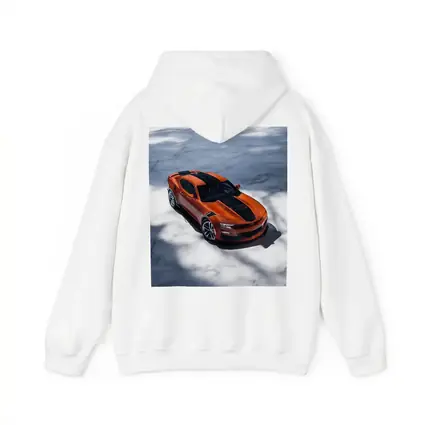 Chevrolet Camaro Orange on White Marble