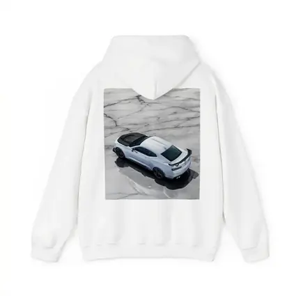 Chevrolet Camaro White on Marble Floor