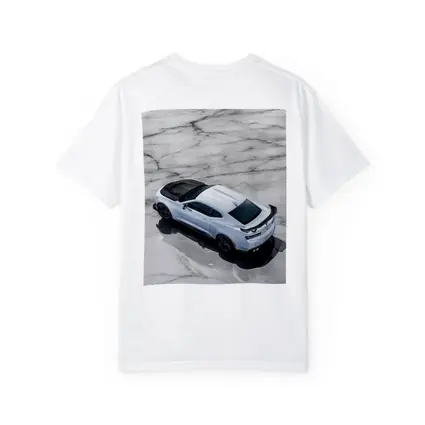 Chevrolet Camaro White on Marble Floor