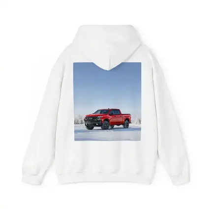 Chevrolet Silverado Red Truck Snowy Winter Landscape