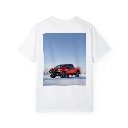 Chevrolet Silverado Red Truck Snowy Winter Landscape