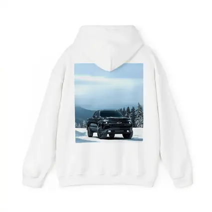 Chevrolet Silverado Black Truck Snowy Mountains