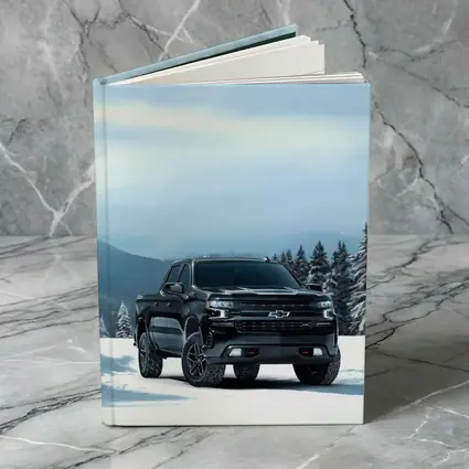 Chevrolet Silverado Black Truck Snowy Mountains