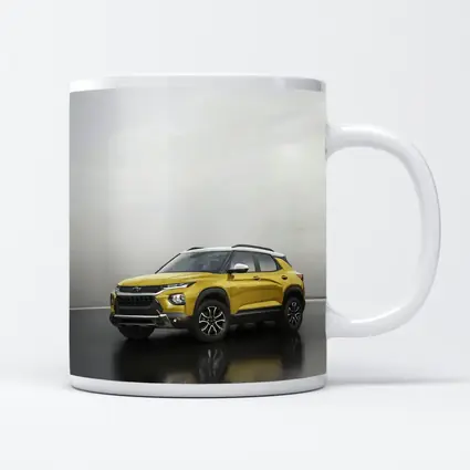 Chevrolet Trailblazer Yellow SUV Studio Shot
