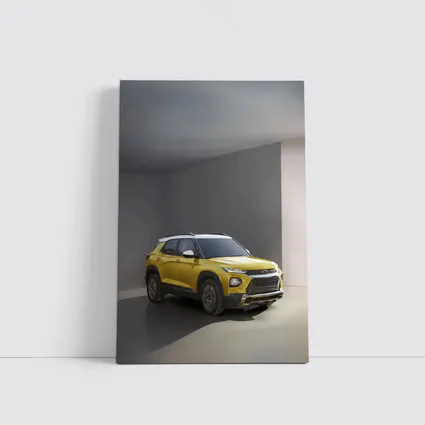 Chevrolet Trailblazer Yellow SUV Studio Shot