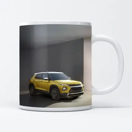 Chevrolet Trailblazer Yellow SUV Studio Shot