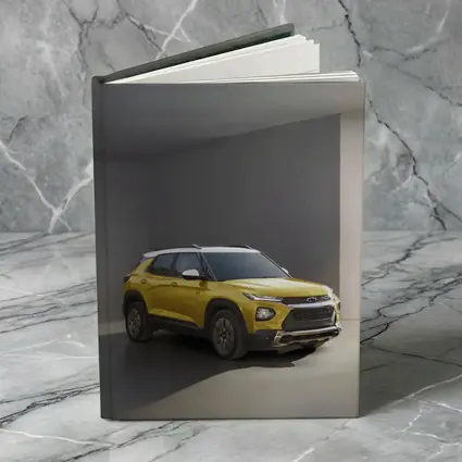 Chevrolet Trailblazer Yellow SUV Studio Shot