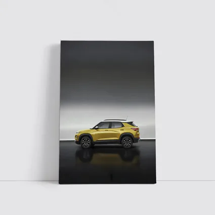 Chevrolet Trailblazer Yellow SUV Studio Shot