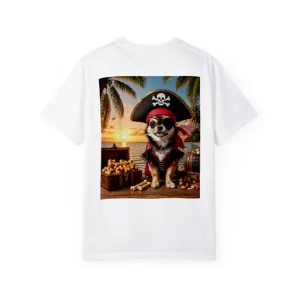 Chihuahua Pirate Dog Tropical Beach Sunset