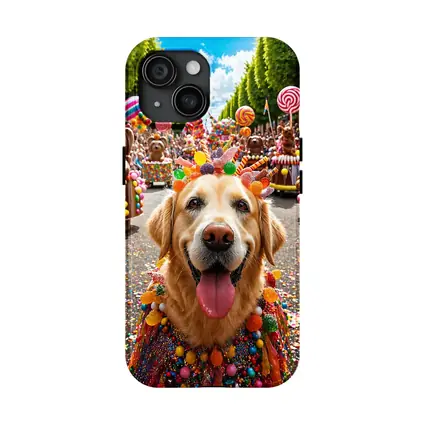 Golden Retriever Dog Candy Parade Street