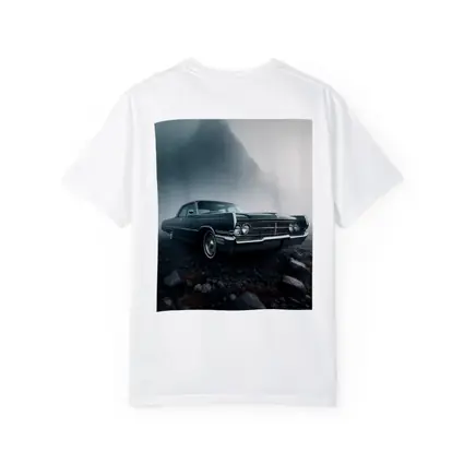 Chrysler Classic Car Foggy Mountain Scene